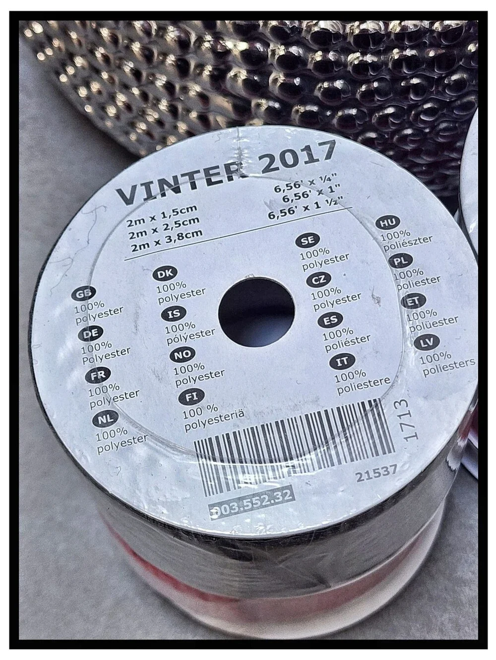 NEW IKEA 2017 Vinter Felted + Fair Isle Wired Fabric Gift Wrap Ribbon Lot NEW
